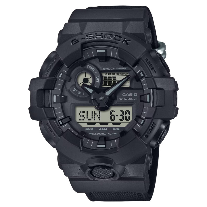 G-SHOCK GA-700BCE-1AER Black Cordura Eco
