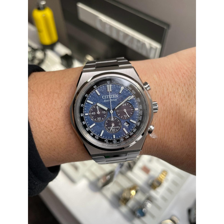 CITIZEN Chronograph CA4610-85L Super Titanium Eco-Drive