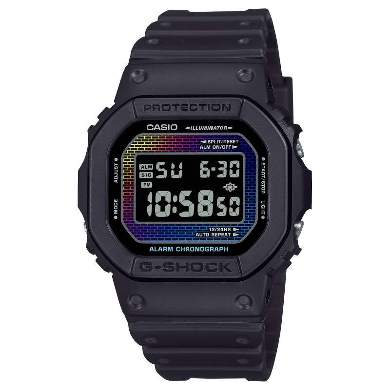 G-SHOCK DW-5600RW-1ER Rainbow Brick Wall Edition Limitée
