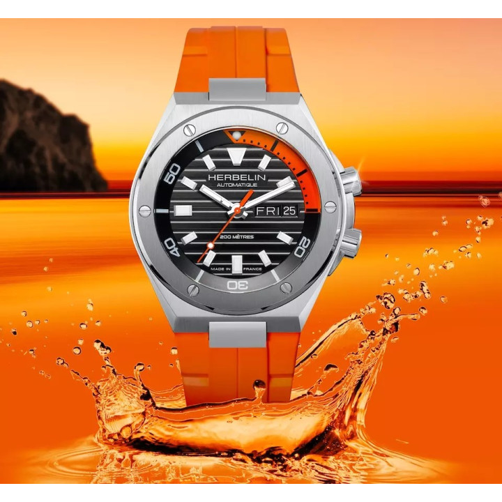 HERBELIN CAP CAMARAT 1745A14CMD DIVER AUTOMATIQUE