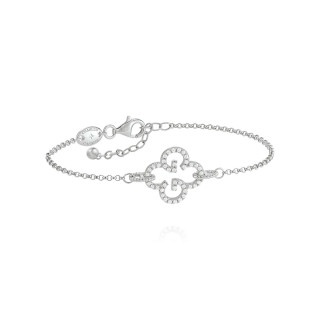 Bracelet LEGENDE Trèfle Argent + Oxyde de zirconium
