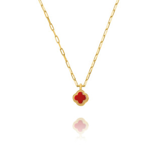 Collier Charles Garnier agate rouge