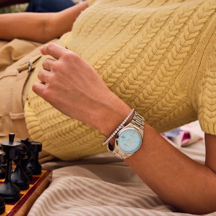 CITIZEN Tsuyosa ICE BLUE NJ0200-50L 37mm