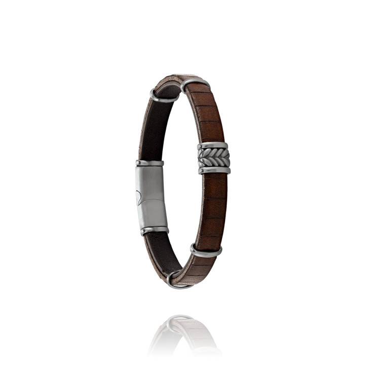 Bracelet Jourdan Colbert Cuir Marron JH150204B