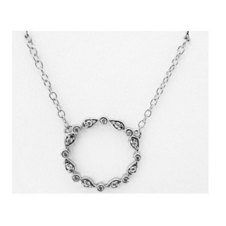 Collier Or Blanc 750mil