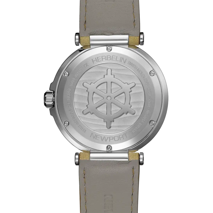Herbelin Newport 18389A24SA | Montre Homme | Cuir Beige & Noir