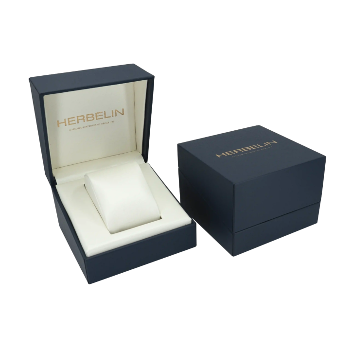 Herbelin Classique 12248AP08 | Montre Homme | Acier & Cuir Noir