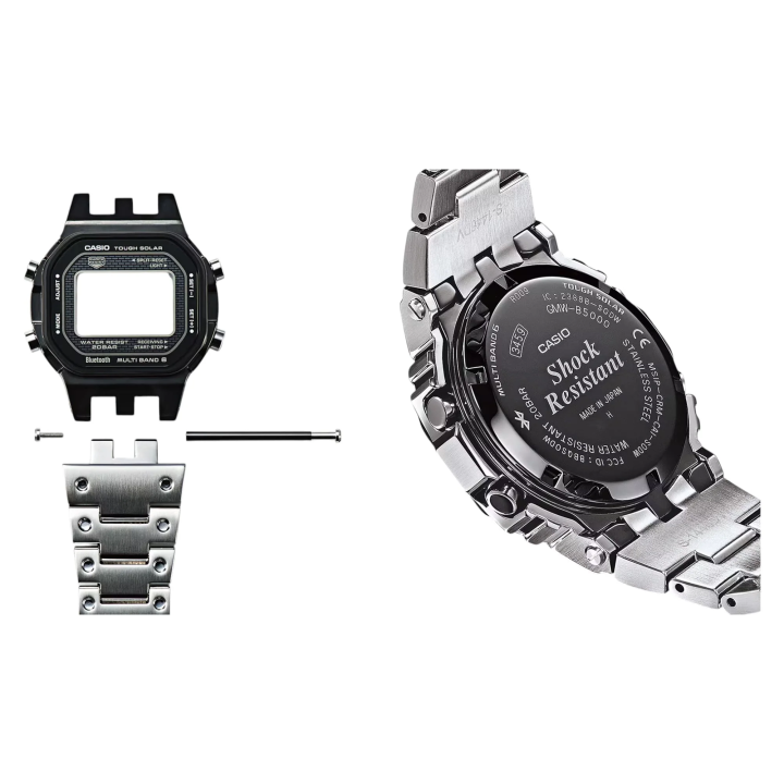 G-SHOCK GMW-B5000D-1C | Montre Full Metal Heritage Acier