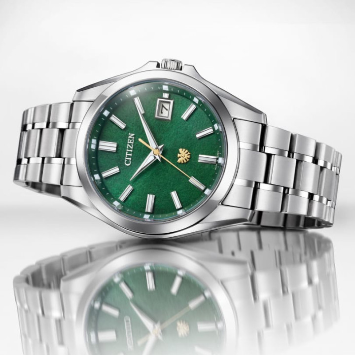 The CITIZEN AQ4091-56W Édition Limitée 50th | Cadran Washi Vert