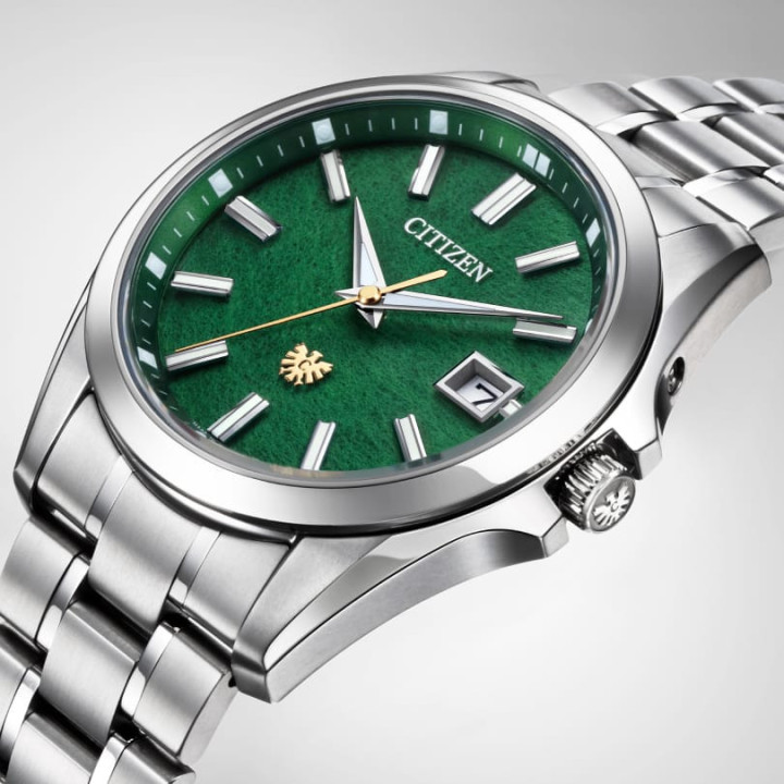 The CITIZEN AQ4091-56W Édition Limitée 50th | Cadran Washi Vert