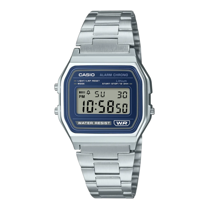 CASIO Vintage A158WEA-2EF Bleu | Montre Acier Classique