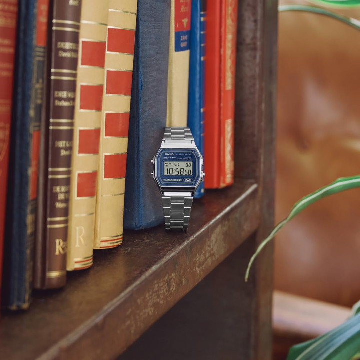 CASIO Vintage A158WEA-2EF Bleu | Montre Acier Classique