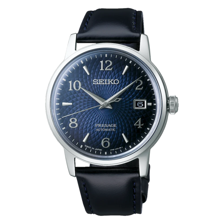 Seiko Presage SRPE43J1 | Montre Automatique Cocktail Old Clock Bleue