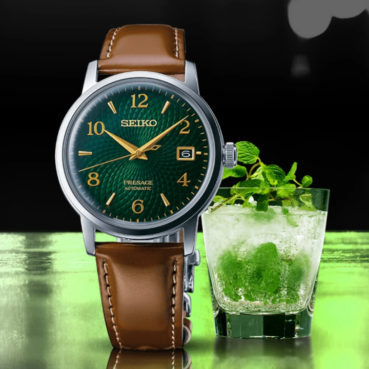 Seiko Presage SRPE45J1 | Montre Automatique Cocktail Mojito Verte