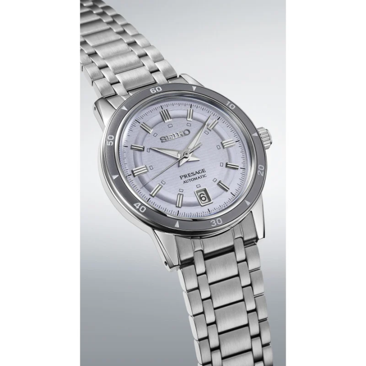 Seiko Presage SRPL73J1 Style 60's | Automatique Gris-Bleu
