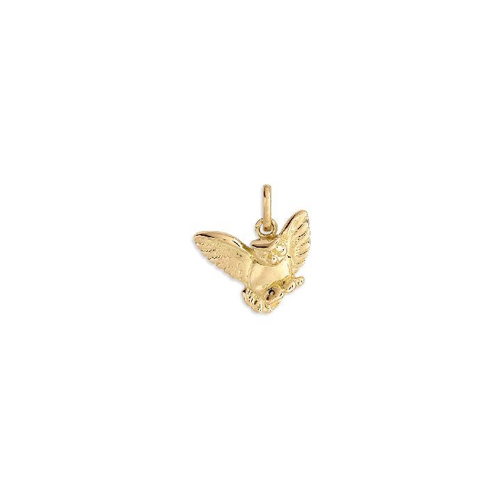 Pendentif Or jaune 18 ct - 750/1000  Chouette