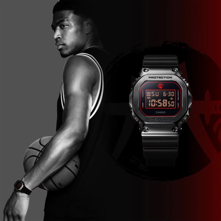 G-SHOCK GM-5600RH-1ER | Édition Rui Hachimura | Black Samurai