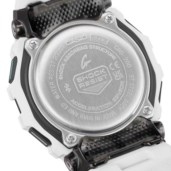 G-SHOCK GBD-200-7ER G-SQUAD Blanche | Montre Connectée CASIO WATCHES