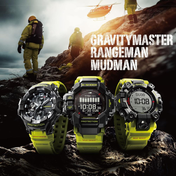 G-SHOCK MUDMAN GW-9500MRY-1A9ER Rescue Yellow | Solaire & Alti-Baro