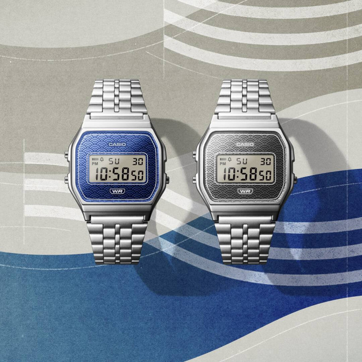 Montre CASIO Vintage A159WEVJ-7ER Seigaiha | Made in Japan