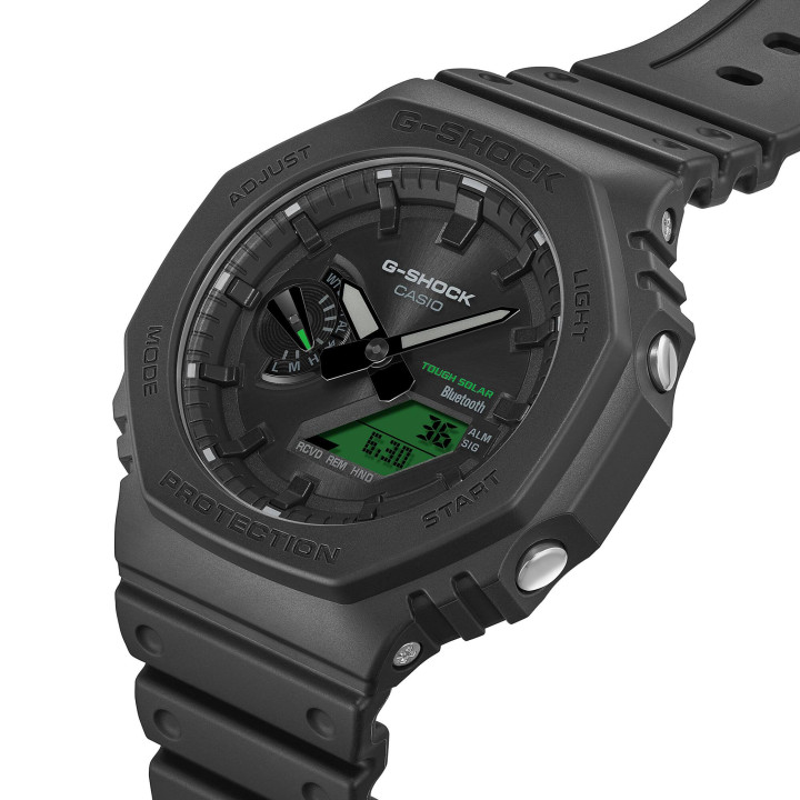 Montre G-SHOCK Bluetooth Solaire GA-B2100BEG-1A | Black & Electro Green