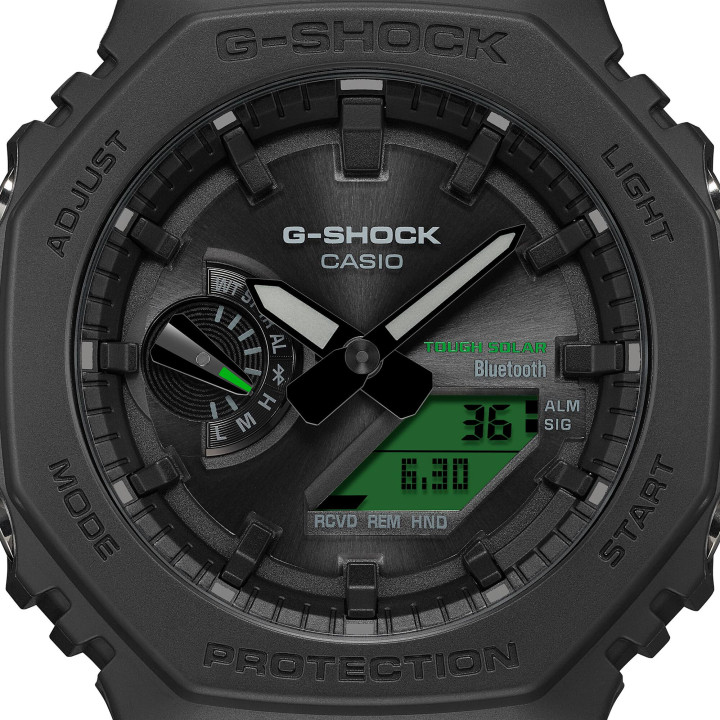 Montre G-SHOCK Bluetooth Solaire GA-B2100BEG-1A | Black & Electro Green