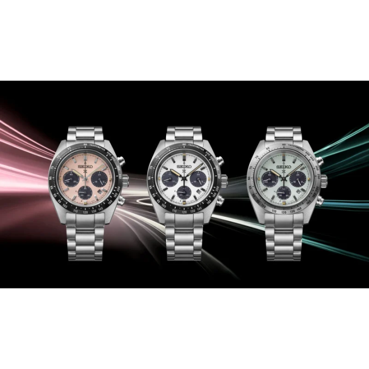 Montre SEIKO Prospex Speedtimer | SSC961P1 | Chronographe Solaire | Cadran Blanc Panda