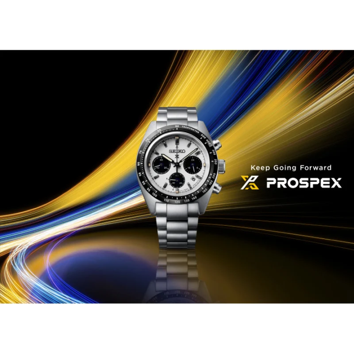 Montre SEIKO Prospex Speedtimer | SSC961P1 | Chronographe Solaire | Cadran Blanc Panda