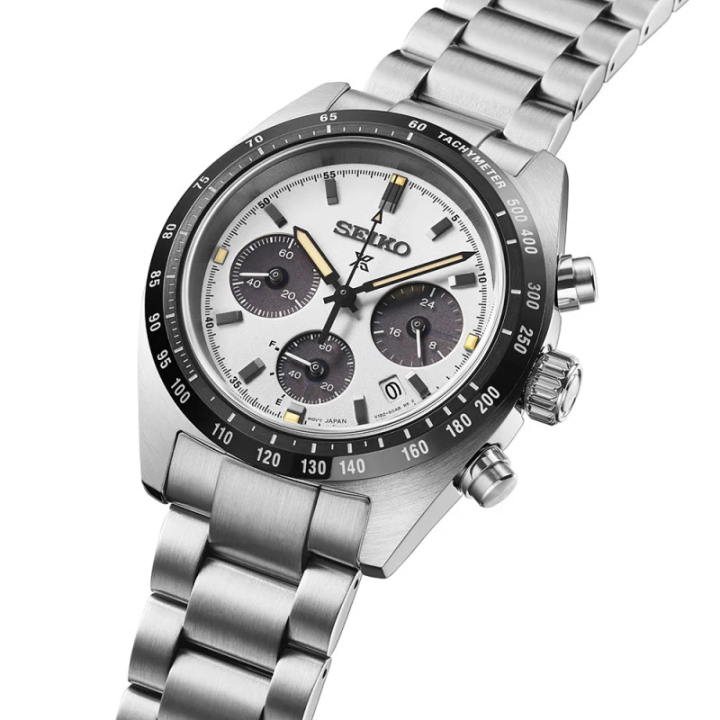 Montre SEIKO Prospex Speedtimer | SSC961P1 | Chronographe Solaire | Cadran Blanc Panda
