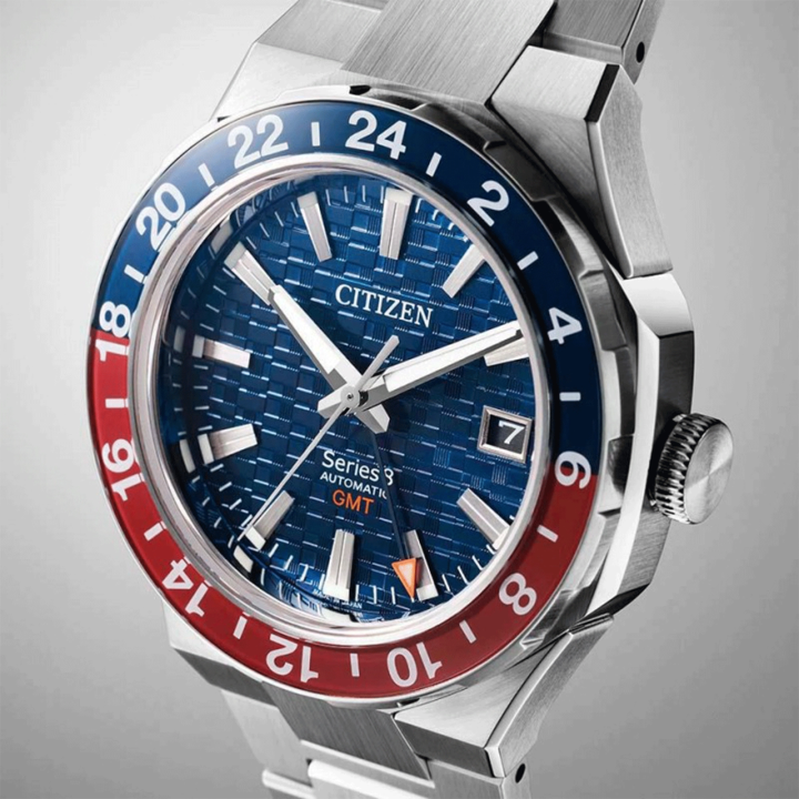 Montre Citizen Série 8 NB6030-59L GMT Automatique Pepsi | Bleu