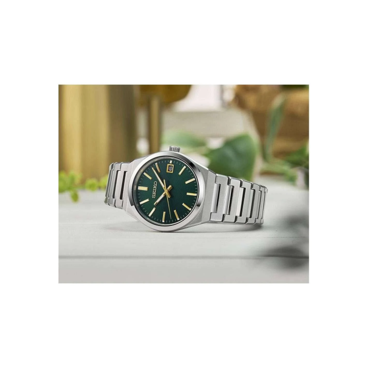 Seiko Classique SUR601P1 | Montre Homme 38,9 mm Cadran Vert & Saphir