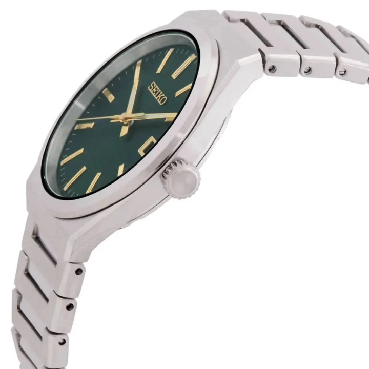 Seiko Classique SUR601P1 | Montre Homme 38,9 mm Cadran Vert & Saphir
