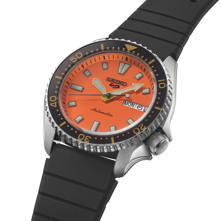 Seiko 5 Sports SRPL89K1 42,5 mm | Montre Automatique Cadran Orange
