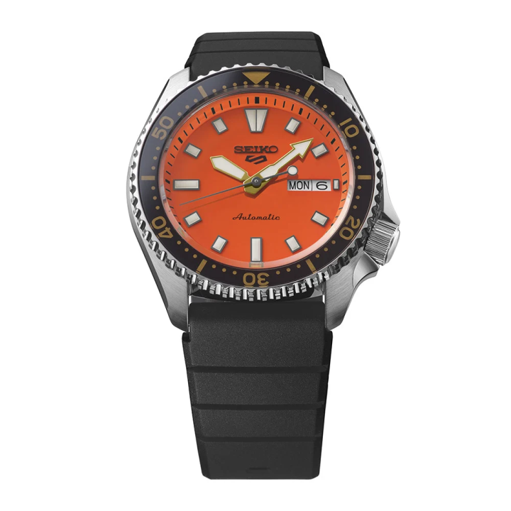 Seiko 5 Sports SRPL89K1 42,5 mm | Montre Automatique Cadran Orange