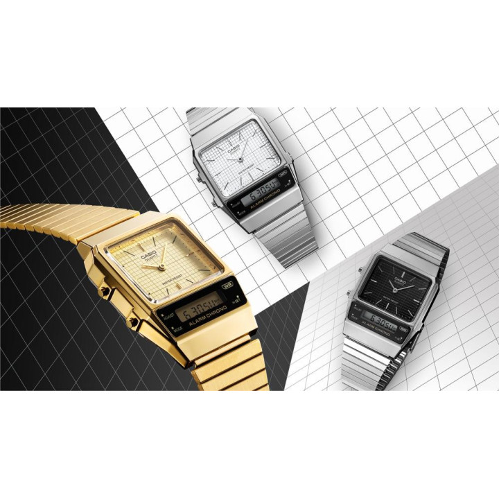 Casio Vintage AQ-800E-7AEF | Montre Ana-Digi Design AQ-450