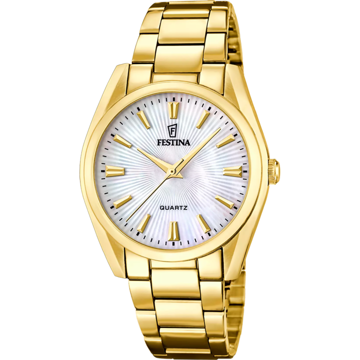 Montre Femme Festina Boyfriend F20640/A | Acier Doré & Nacre
