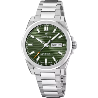Festina Swiss Made Dune F20073/4 | Montre Homme Saphir Vert Kaki
