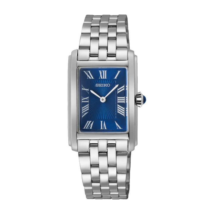 Montre Dame SEIKO Classique SWR085P1 | Cadran Bleu & Cabochon