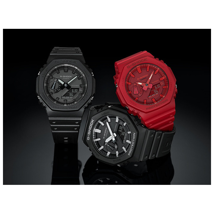 G-SHOCK GA-2100-4AER Rouge | Montre Octogonale CasiOak