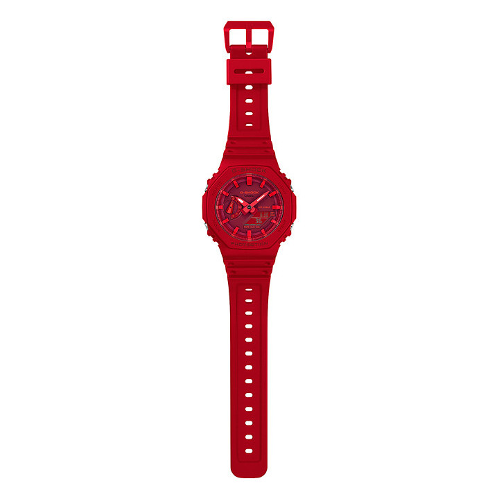 G-SHOCK GA-2100-4AER Rouge | Montre Octogonale CasiOak