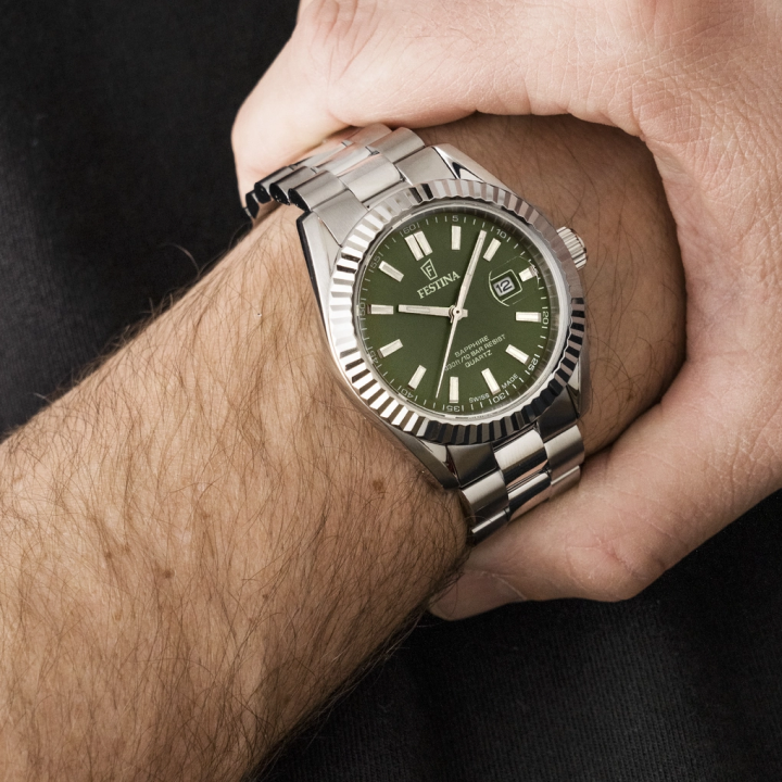 Festina Swiss Made F20084/C | Montre Homme Cadran Vert Saphir