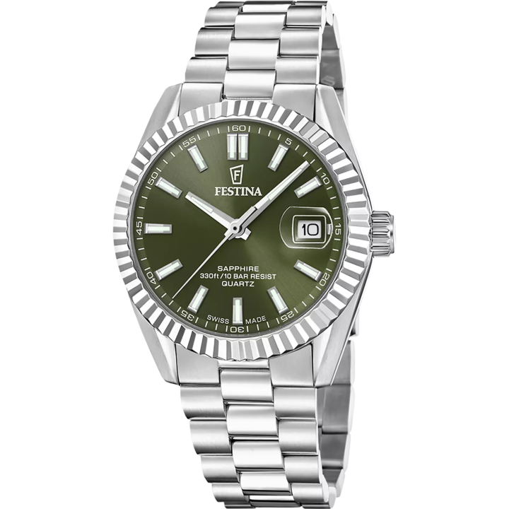 Festina Swiss Made F20084/C | Montre Homme Cadran Vert Saphir