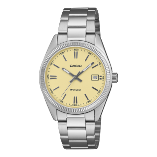 Casio Timeless UTP-1302PD-9AVEF | Montre Acier Cadran Jaune Sable