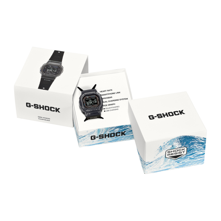 G-SHOCK G-LIDE GBX-H5600-1 | Montre Surf & Cardio Polar™