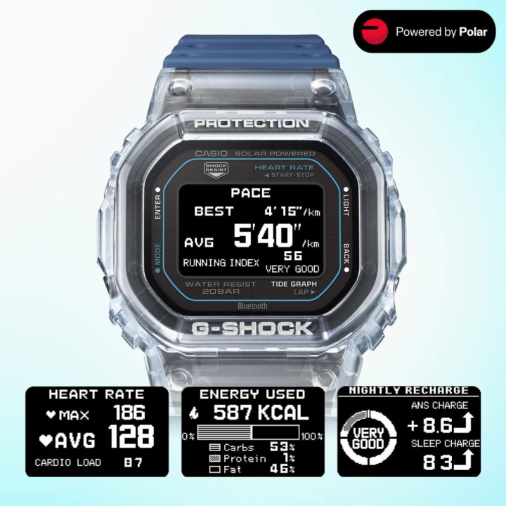 G-SHOCK G-LIDE GBX-H5600-1 | Montre Surf & Cardio Polar™