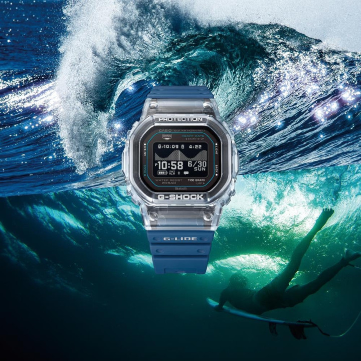 G-SHOCK G-LIDE GBX-H5600-1 | Montre Surf & Cardio Polar™
