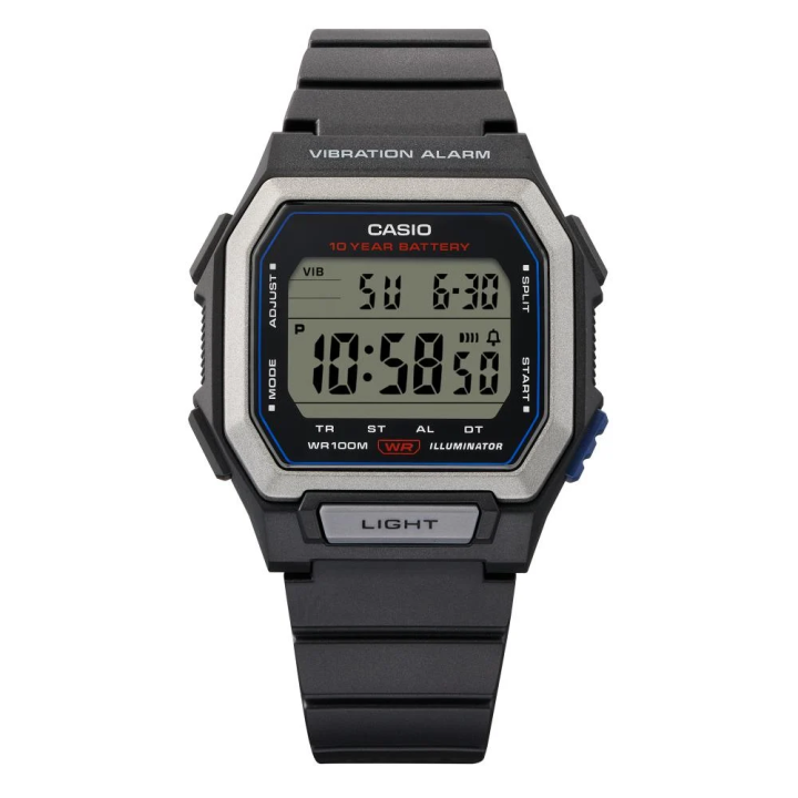 Casio W-738H-1AVEF | Montre Alarme Vibrante & Pile 10 ans