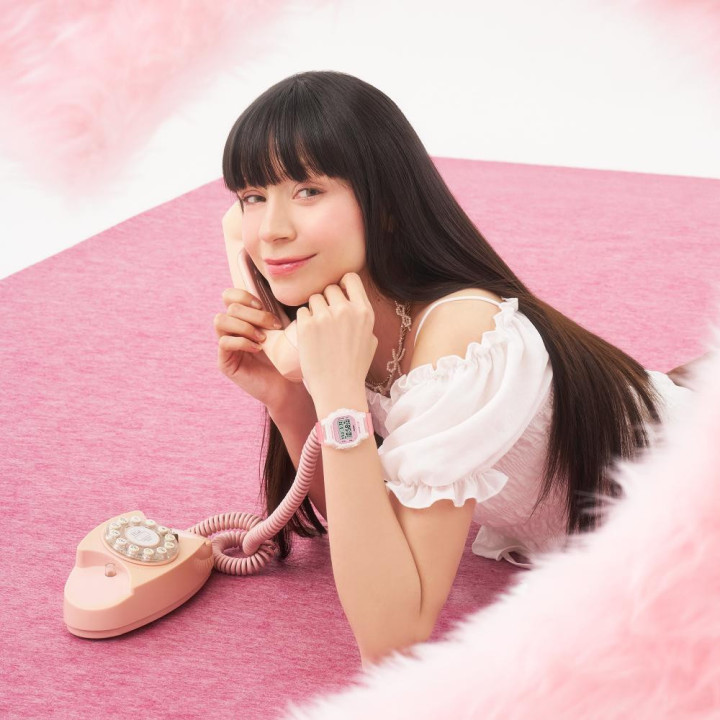 Casio Baby-G BGD-565GC-4ER Rose Translucide | Montre Pailletée