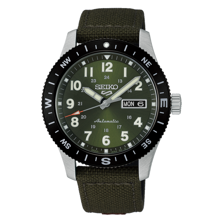Seiko 5 Sports HDB008K1 Field | Montre Automatique Verte CORDURA