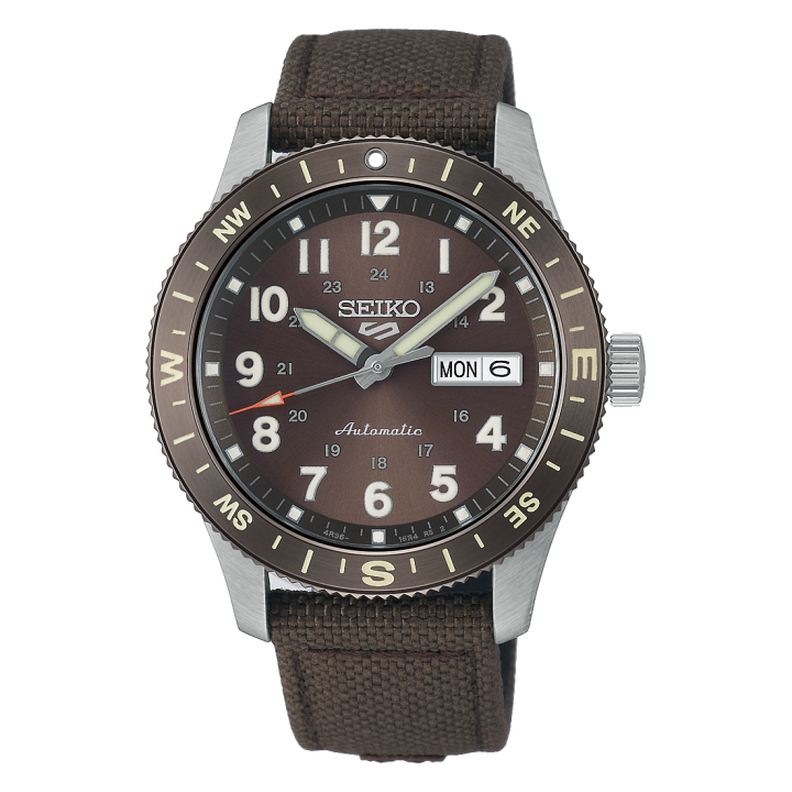 Seiko 5 Sports HDB009K1 Field | Montre Automatique Marron CORDURA